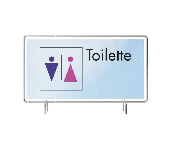 Toilette Abstrakt Rollstuhl Banner