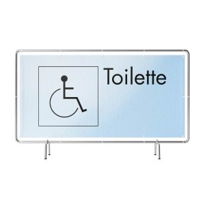 Toilette Abstrakt Rollstuhl Banner