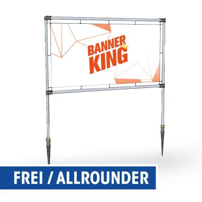 Freistehender Rahmen für Banner - Allrounder