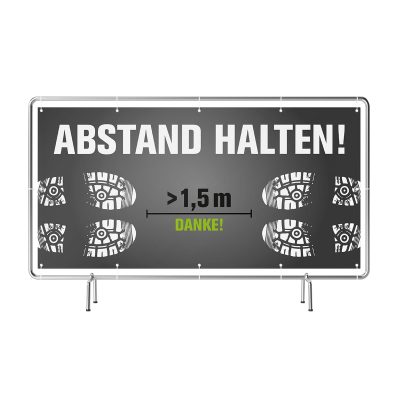 ABSTAND HALTEN! Banner