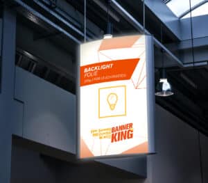 Banner King Backlightfolie Anwendung Leuchtkasten
