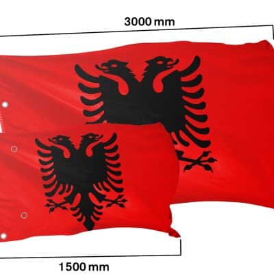 Länderflagge Albanien - Klassisch