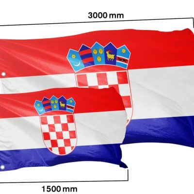 Länderflagge Kroatien - Klassisch
