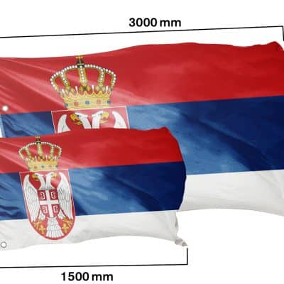 Länderflagge Serbien - Klassisch
