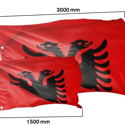 Länderflagge Albanien - Abstrakt